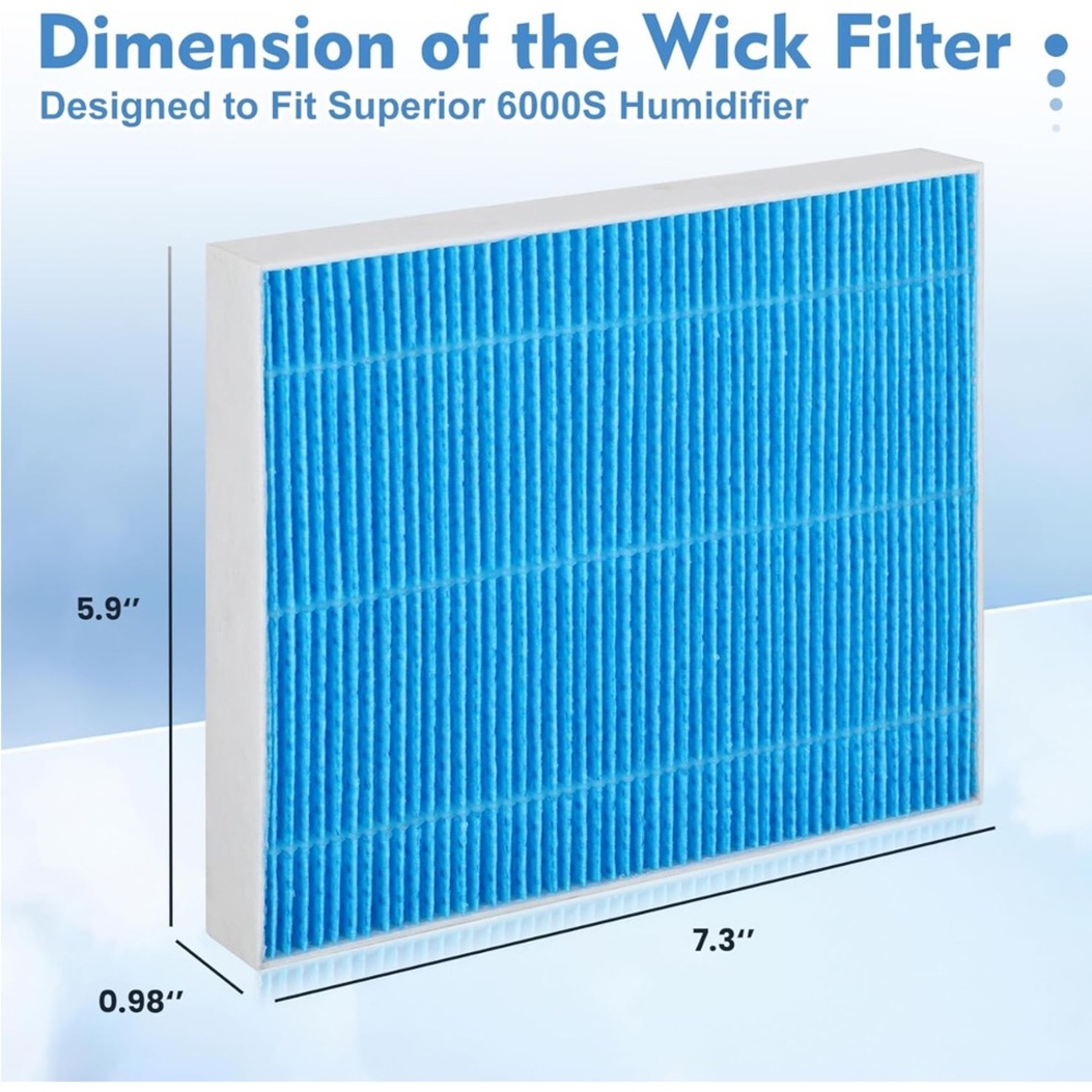 New Pack Wick Filter Compatible Ultra-Efficient Humidifier Replacement Filter - Picture 4 of 8